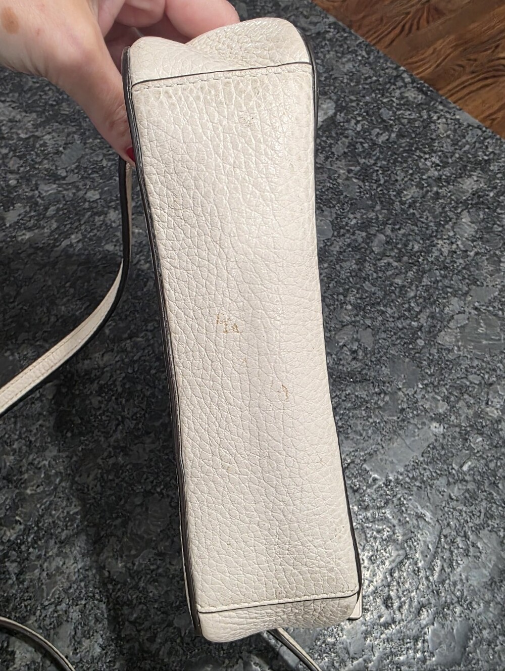 Coach Mini Jamie Camera Bag Chalk Colored Pebble Leather with Gold Hardware - Picture 10 of 12